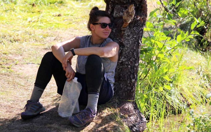 unplug on outdoor course